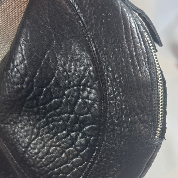 Latico Callie Leather Embossed Black Crossbody Sling Bag/Extra Patterned Strap - Picture 14 of 16